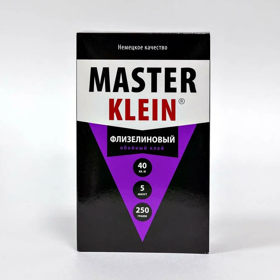 Клей обойный "Master Klein" для флизелиновых обоев 250гр.(жест.пачка 30шт/кор)