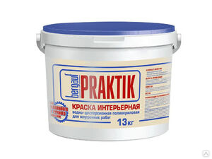 Краска интерьерная для стен и потолков Bergauf Praktik ВД полиакриловая 13 кг. зима-лето 