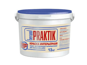 Краска для потолков полуматовая Bergauf Praktik ВД полиакриловая 13 кг. зима-лето
