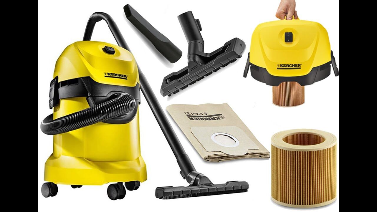 Аренда пылесоса строительного KARCHER WD 3 Suction Brush 17 л 1000 Вт