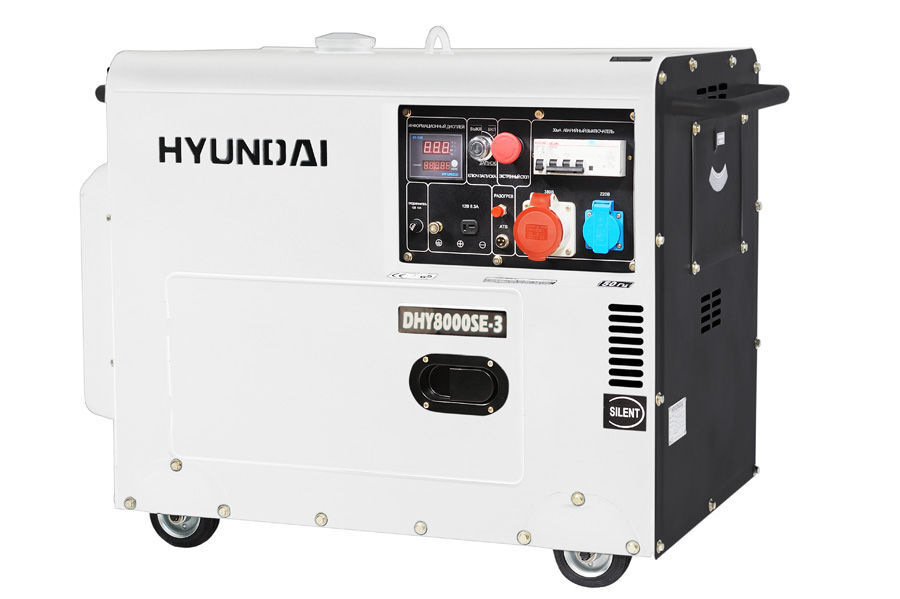 Дизельный генератор HYUNDAI DHY 8000SE-3 1
