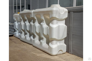 Емкость пластиковая прямоугольная 2000 литров (2 куб.м) для водоснабжения, водоочистки, автомойки #1