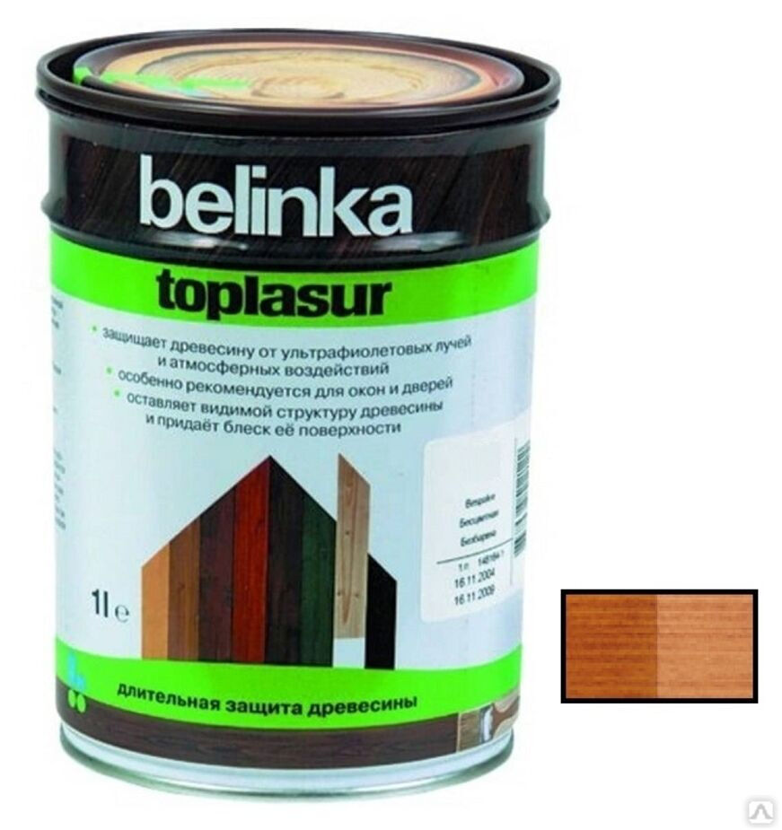 Пропитка для древесины Belinka Toplasur №17 тик 1 л