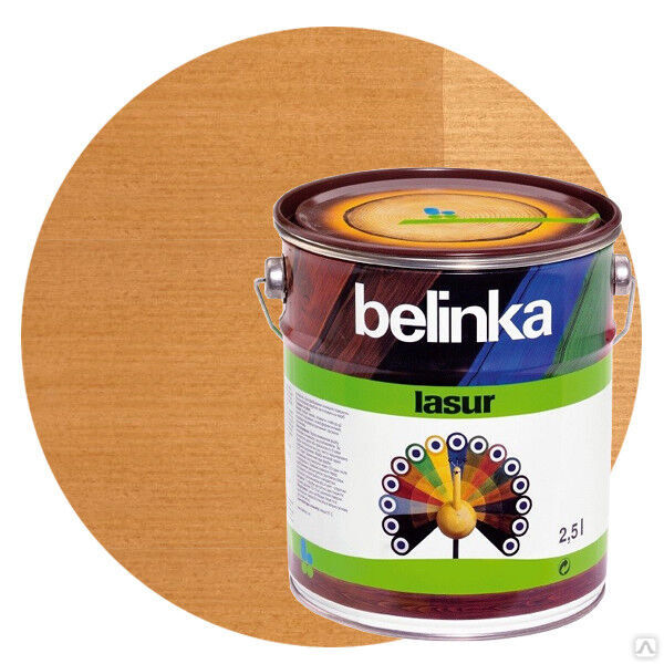 Пропитка для древесины Belinka lasur №15 дуб 2,5 л