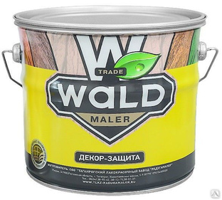 Пропитка по дереву защита-декор WALD бесцветная 1л Радуга Maler 