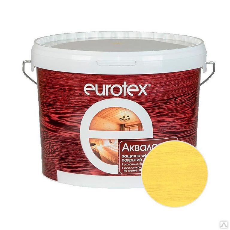 Пропитка по дереву EUROTEX Аквалазурь сосна 2,5л Рогнеда