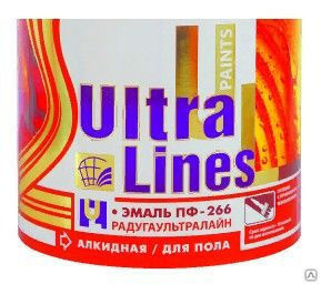 Эмаль ПФ-266 Радуга Maler Ultra Lines красно-коричневая 0,8кг 