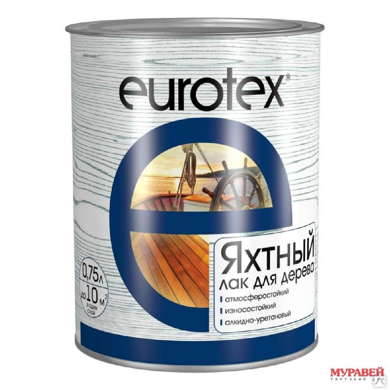 Лак яхтный EUROTEX полуматовый 2л Рогнеда