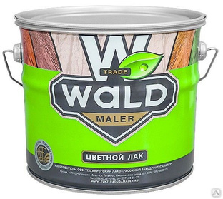 Лак WALD глянцевый бесцветный 1л Радуга Maler 