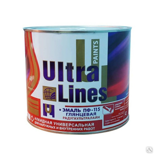 Эмаль ПФ-115 РАДУГА Ultra Lines кремовая 1,8кг #1