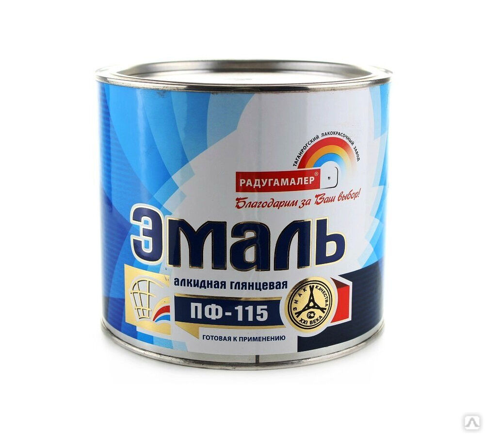 Эмаль ПФ-115 РАДУГА кремовая 1,9кг
