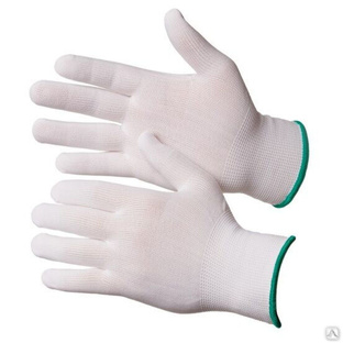 Перчатки нейлоновые б/облива белые /раз 8(М) Gward Touch White 