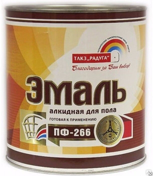 Эмаль ПФ-266 Радуга Maler желто-коричневая 2,7кг