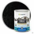 Эмаль с молотковым эффектом Черная 2,5 кг Лакра антикоррозионная 