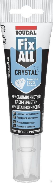 Клей-герметик Soudal Fix all Crystal 125мл