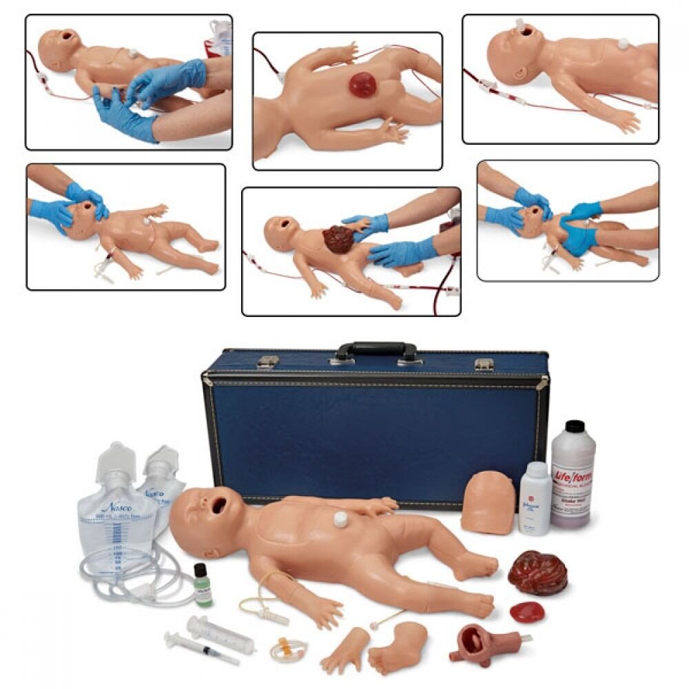 Учебный тренажер новорожденного для отработки навыков сестринского ухода и расширенной реанимации KR00140