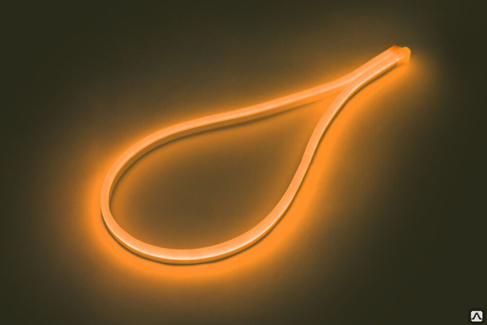 Светодиодный шнур NeonLine ELF боковой изгиб 8 мм 12В IP68 5 м оранжевый