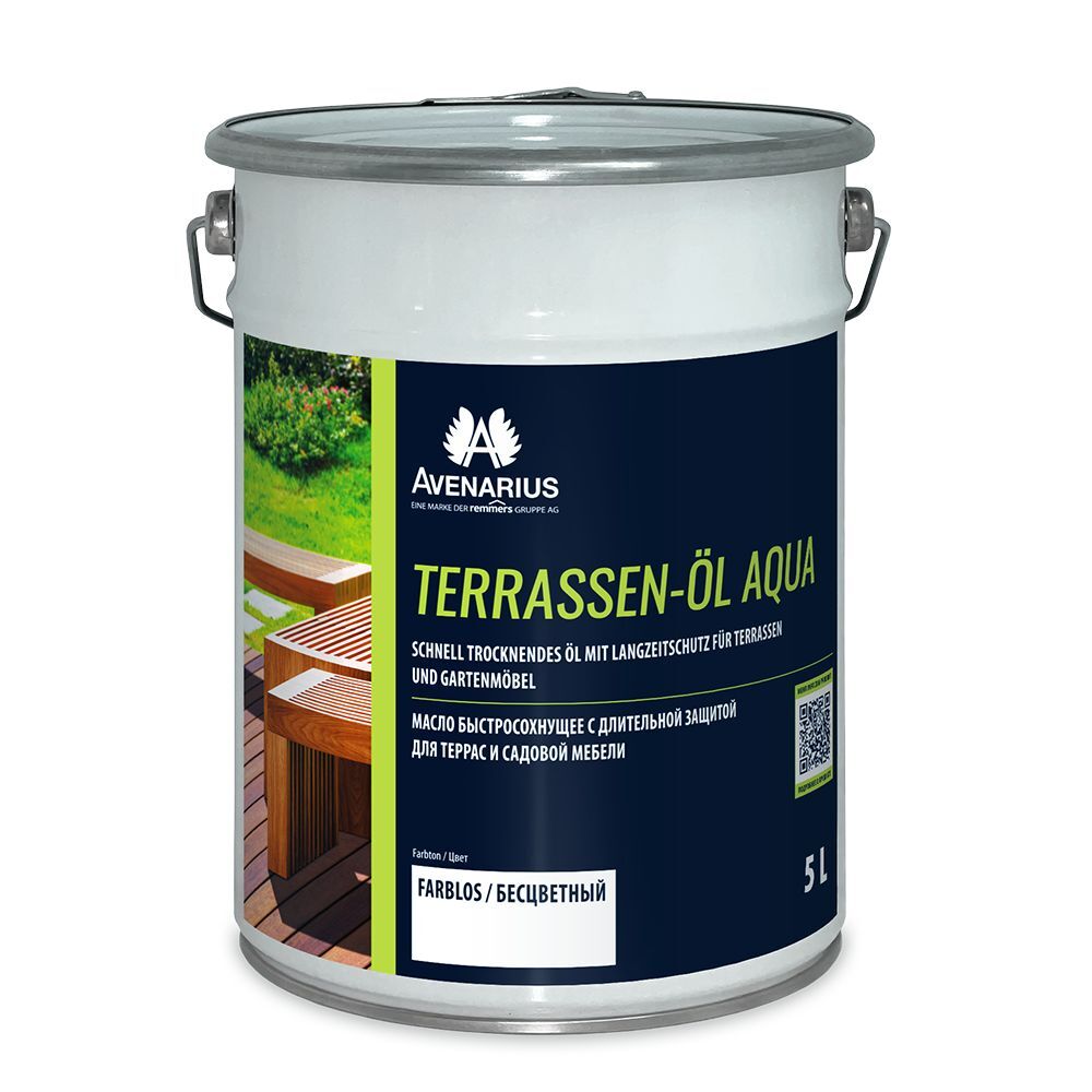 Масло для террасы Terrassen-Oel Aqua Террассен-Ойл Аква, 5 л