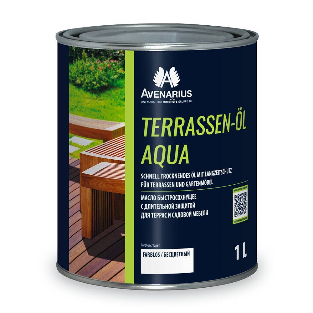 Масло для террасы Terrassen-Oel Aqua Террассен-Ойл Аква, 0,75 л