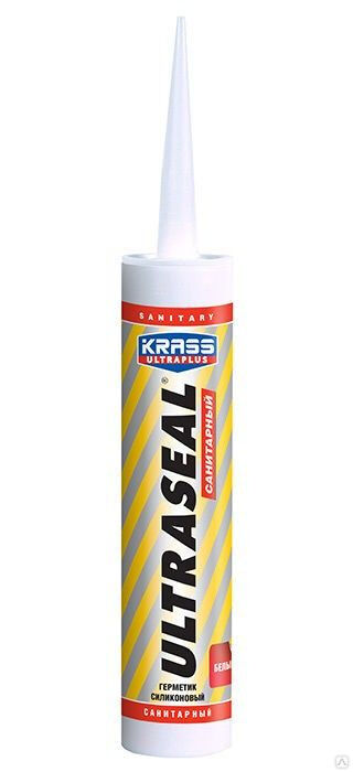 Герметик силиконовый Krass санитарный бесцветный 260 мл Ultraseal