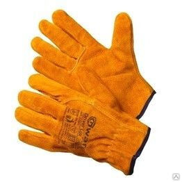 Перчатки спилковые оранж.цвета, в/с /раз.10(XL) Gward Driver Lux 
