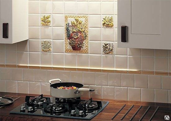 Плитка керамическая для фартука на кухню фото