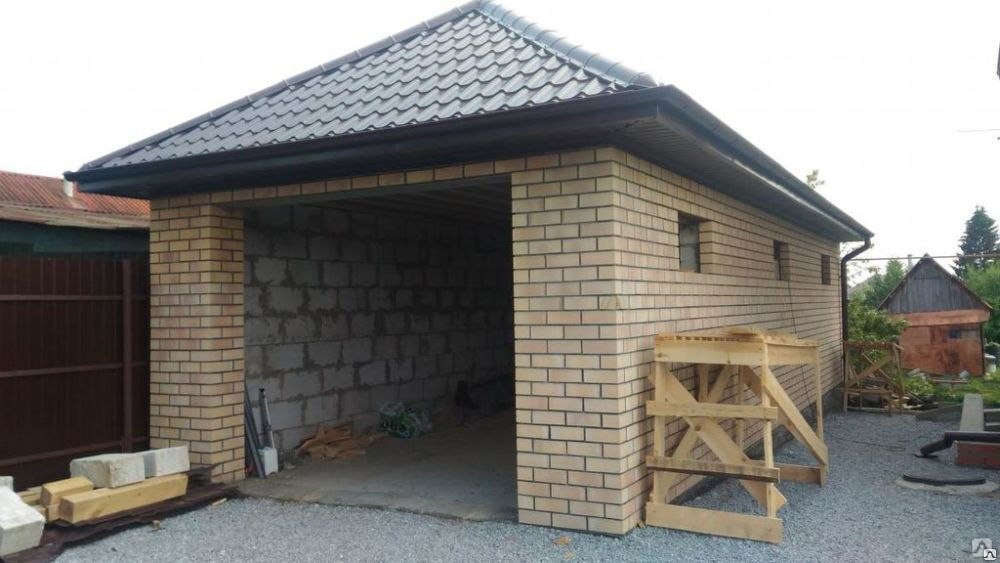 Как построить недорогой гараж из силикатного кирпича | Дагестанский камень