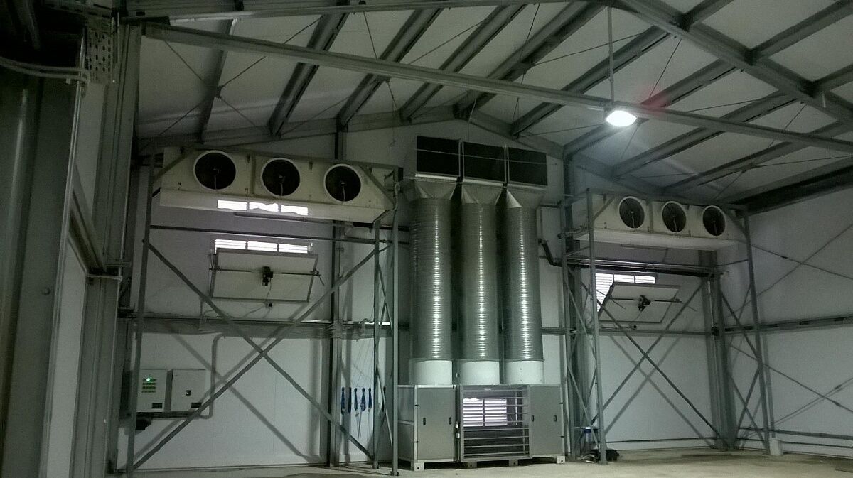 Проектирование и монтаж систем вентиляции овощехранилища