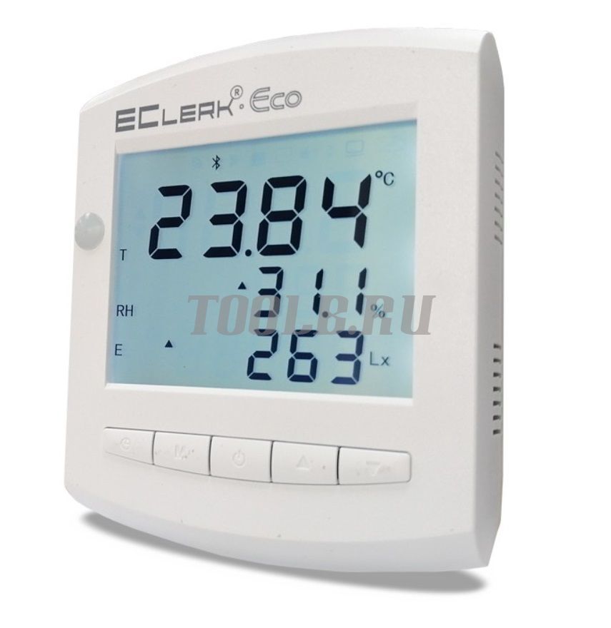 Рэлсиб EClerk-Eco-RHTQ Измеритель температуры, влажности и уровня освещенности РЭЛСИБ