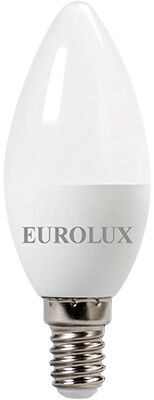 Лампа светодиодная Eurolux LL-E-C37-6W-230-4K-E14 (свеча 6Вт нейтр. Е14) белый