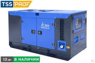 Дизельный генератор ТСС АД-12С-230-1РКМ5 в шумозащитном кожухе #1