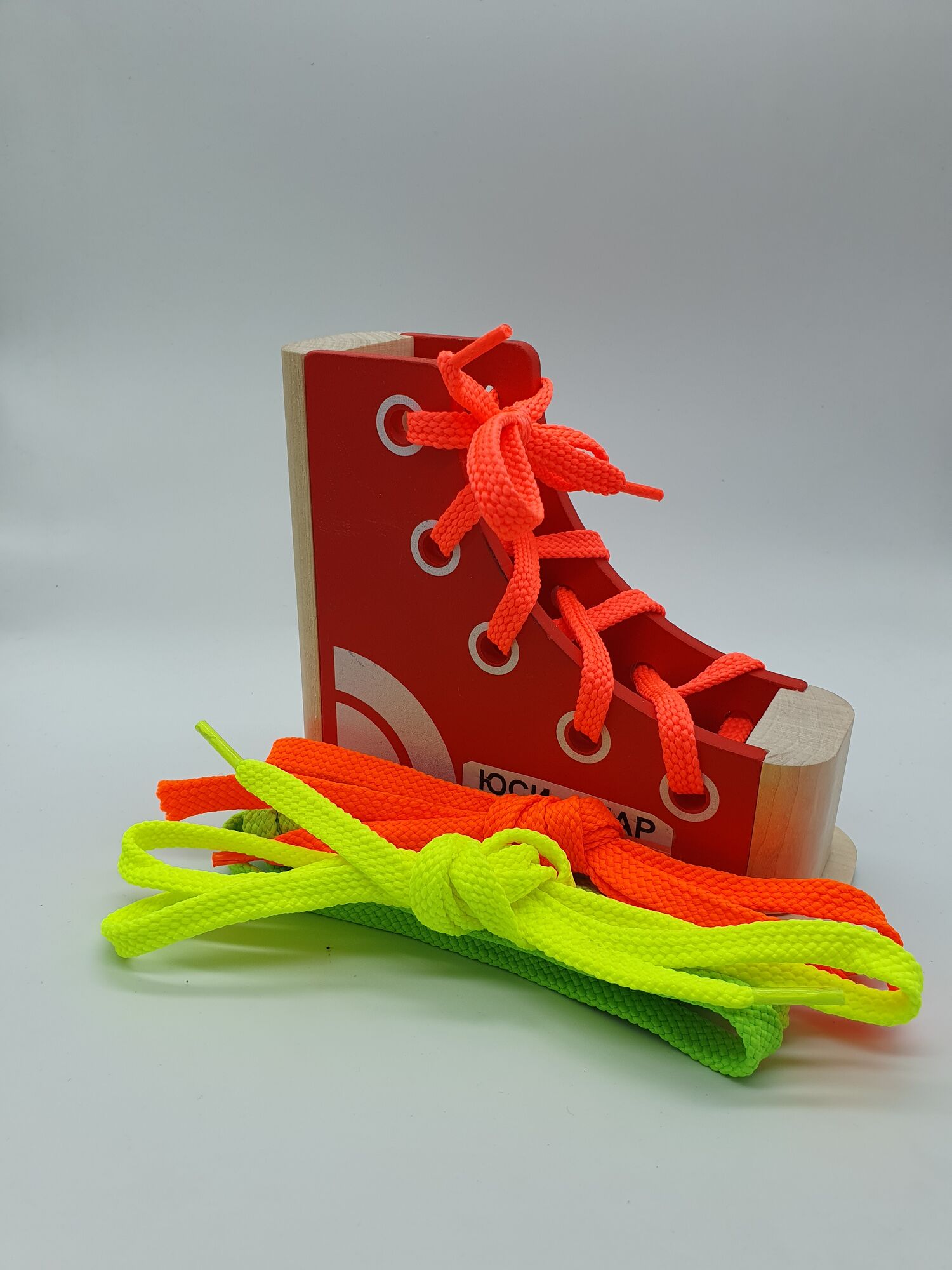 Шнурки для обуви полиэфирные 10 мм цветные 50 пар