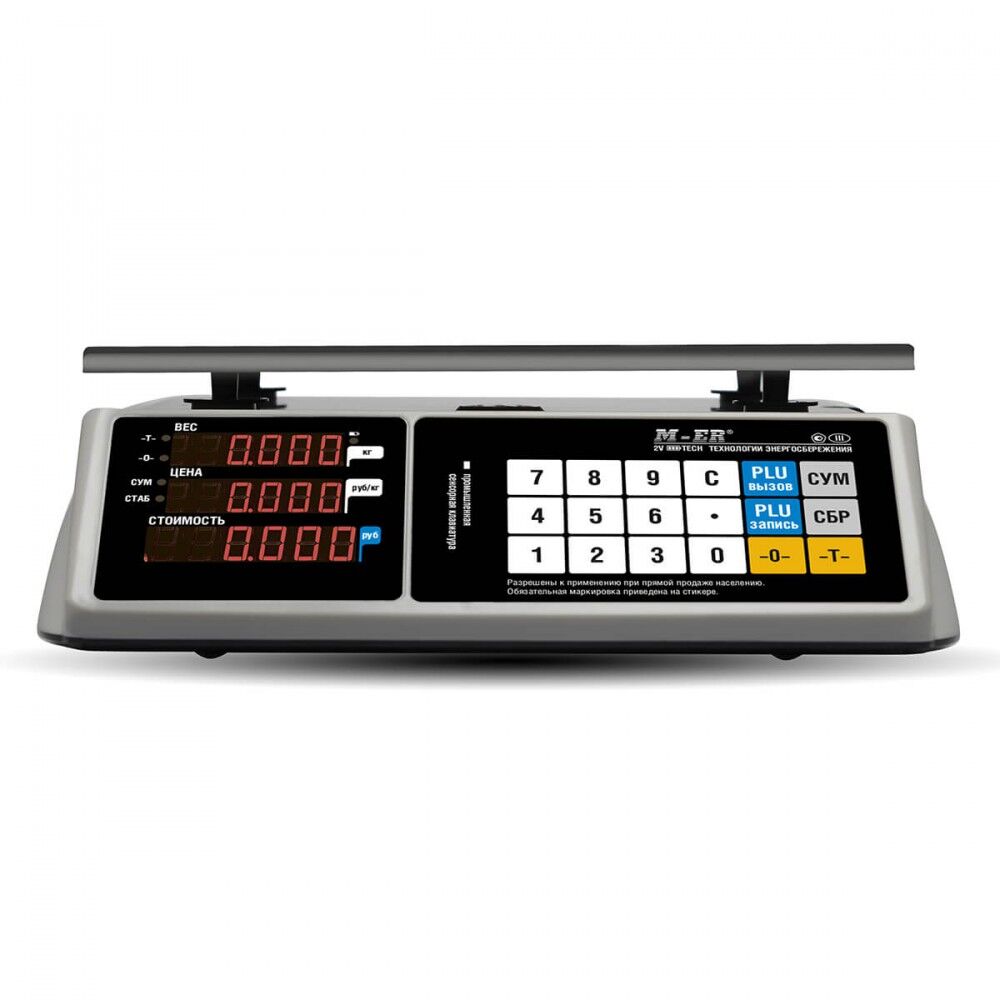 Весы торговые M-ER 328AC-15.2 LED Touch-M/ RS232,USB