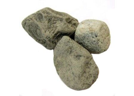 Камень для бани Дунит обвалованный 20 кг коробка Аксессуары для саун и бань