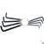 Набор ключей имбусовых Torx 9 шт: T10, 15, 20, 25, 27, 30, 40, 45, 50, оксидированные, на кольце Sparta #2