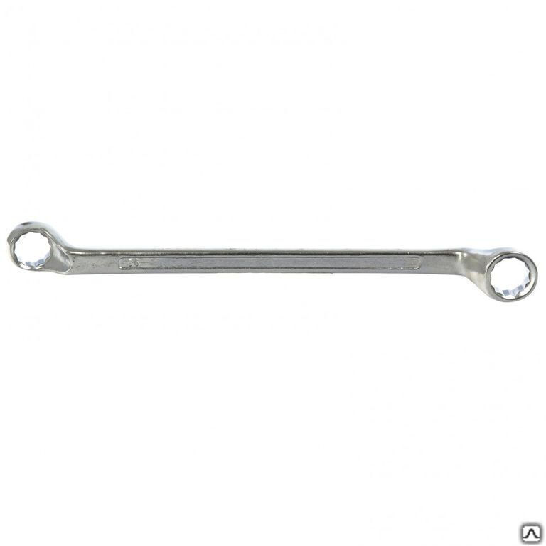 Ключ накидной коленчатый, 14 х 15 мм, хромированный Sparta