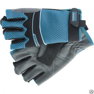 Перчатки комбинированные облегченные, открытые пальцы, AKTIV, XL Gross #1