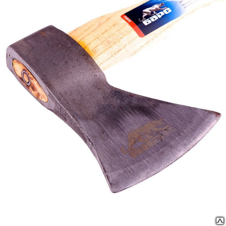 Топор плотницкий, кованый, деревянная рукоятка, 600 г, пескоструйное покрытие полотна Барс 2