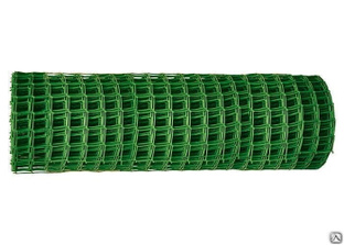 Решетка заборная в рулоне, 1.6 х 25 м, ячейка 22 х 22 мм, пластиковая, зеленая, Россия 