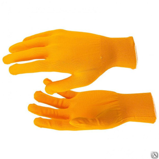 Перчатки Нейлон, 13 класс, оранжевые, XL Россия 