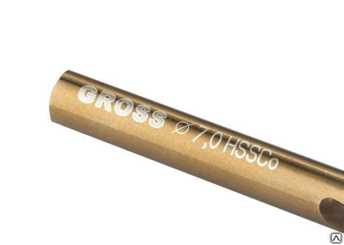 Сверло спиральное по металлу, 7 мм, HSS-Co Gross 3