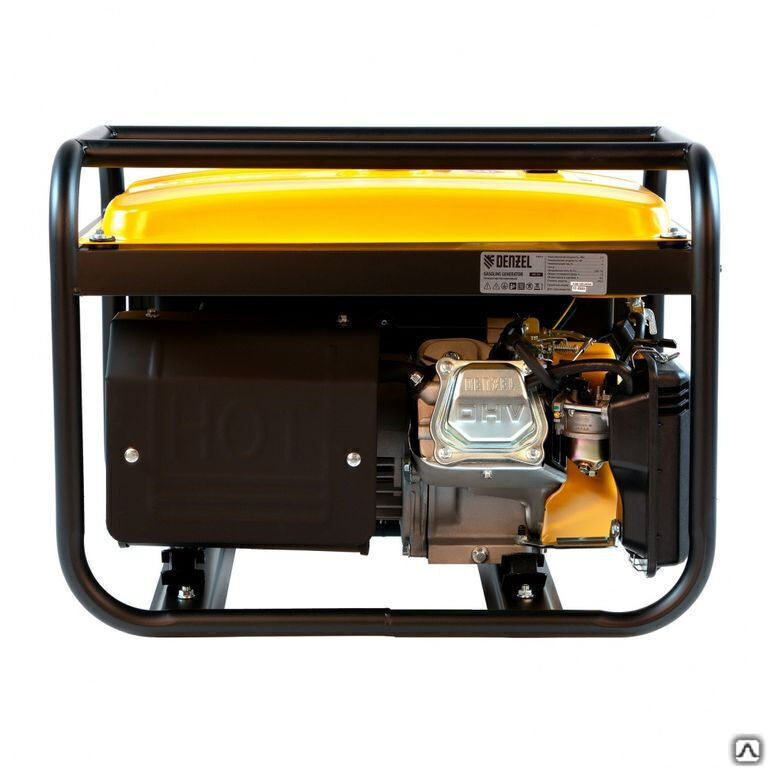 Генератор бензиновый PS 28, 2.8 кВт, 230 В, 15 л, ручной стартер Denzel 4