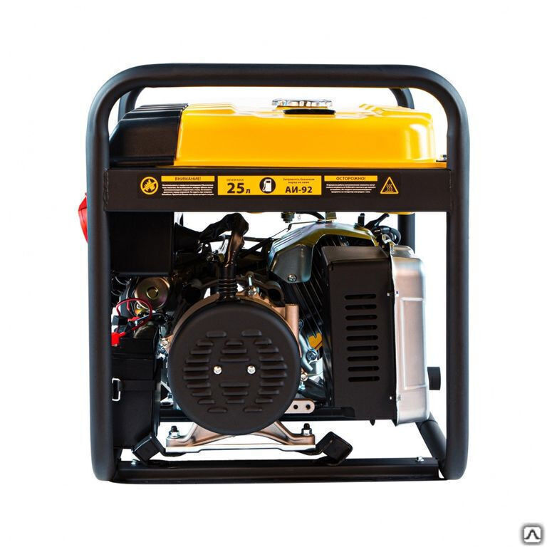 Генератор бензиновый PS 80 E-3, 6.6 кВт, 400 В, 25 л, электростартер Denzel 5