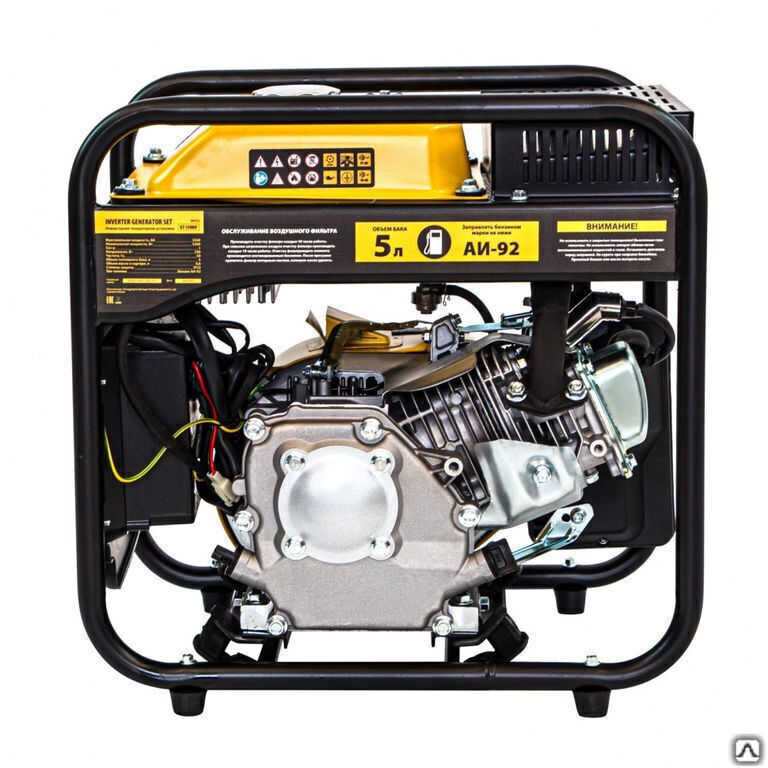 Генератор инверторный GT-3500iF, 3.5 кВт, 230 В, бак 5 л, открытый корпус, ручной старт Denzel 3