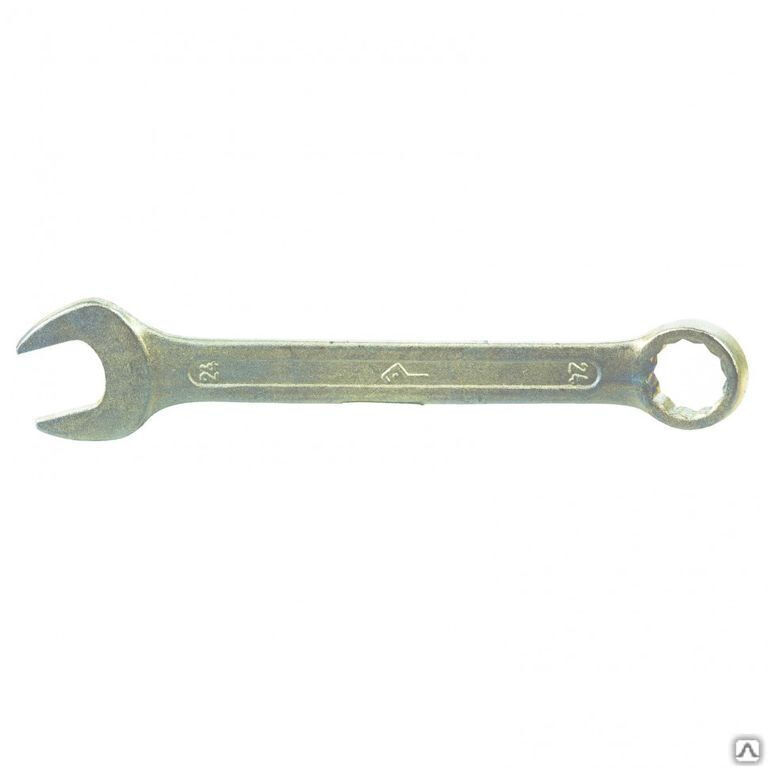 Ключ комбинированный, 24 мм, оцинкованный (КЗСМИ) Россия