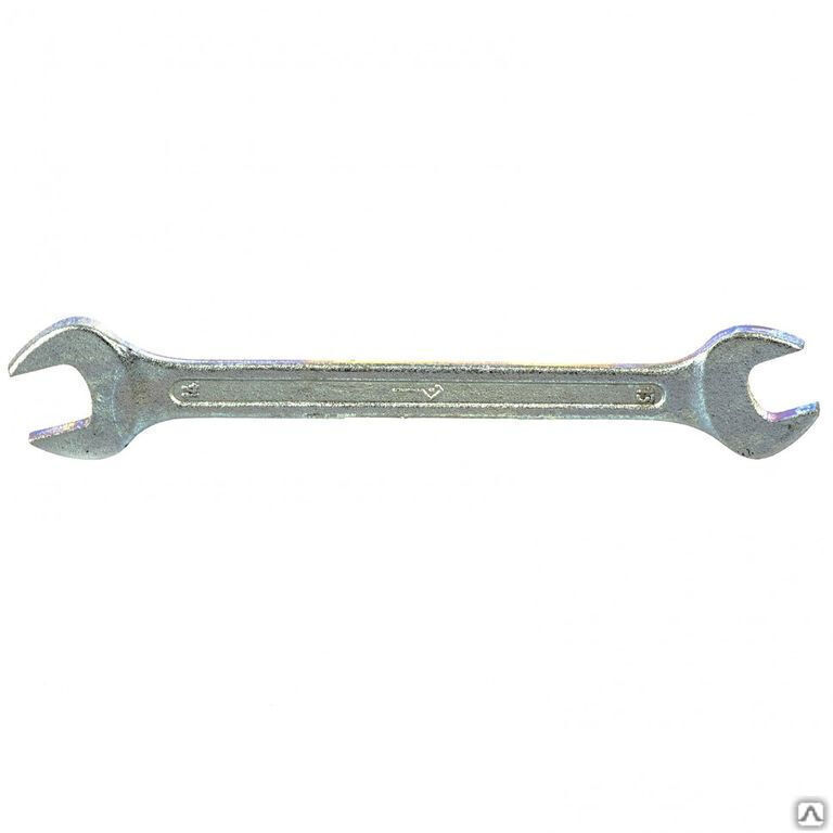 Ключ рожковый, 13 х 14 мм, оцинкованный (КЗСМИ) Россия