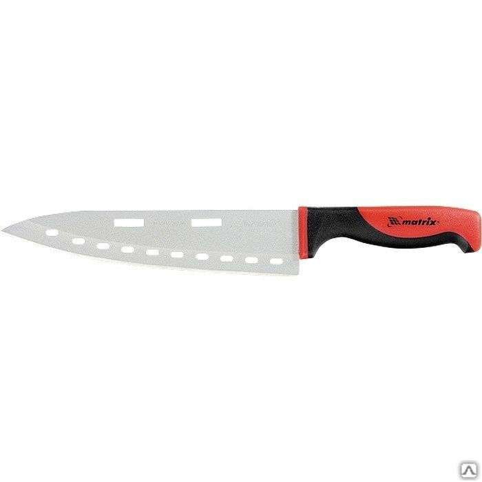 Нож поварской "Silver Teflon" large, 200 мм, тефлоновое покрытиеытие полотна, двухкомпонентная рукоятка Matrix Kitchen