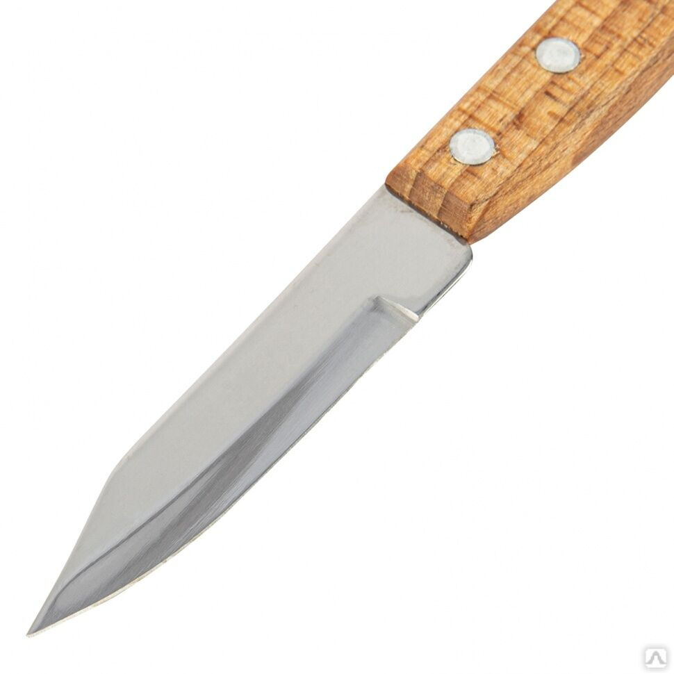 Нож для овощей и фруктов, 170 мм, лезвие 75 мм, деревянная рукоятка Hausman 3