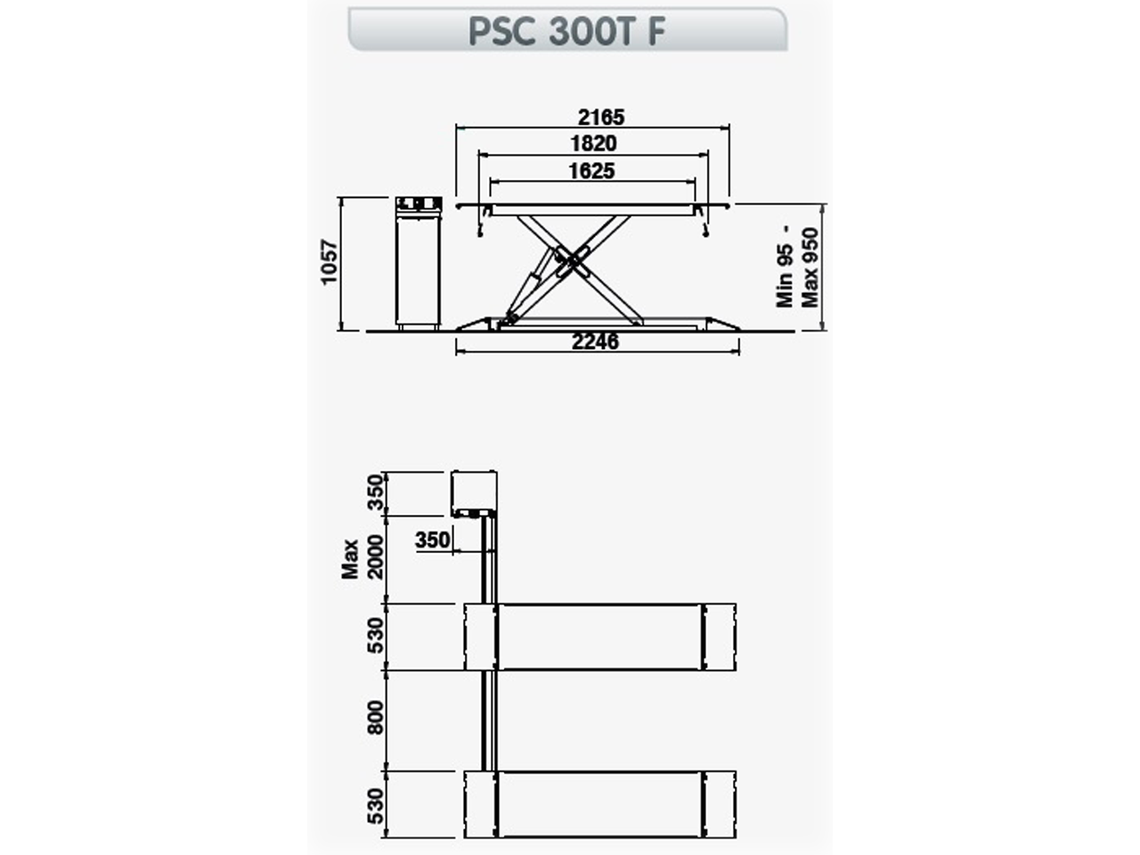 Подъемник Sice PSCE 305F электрогидравлический 2