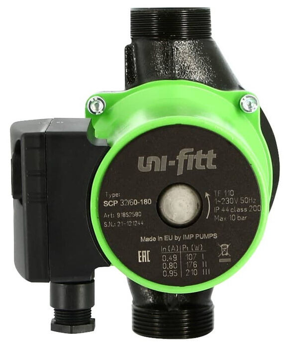 Uni-fitt SCP 32/60 180 с гайками циркуляционный насос